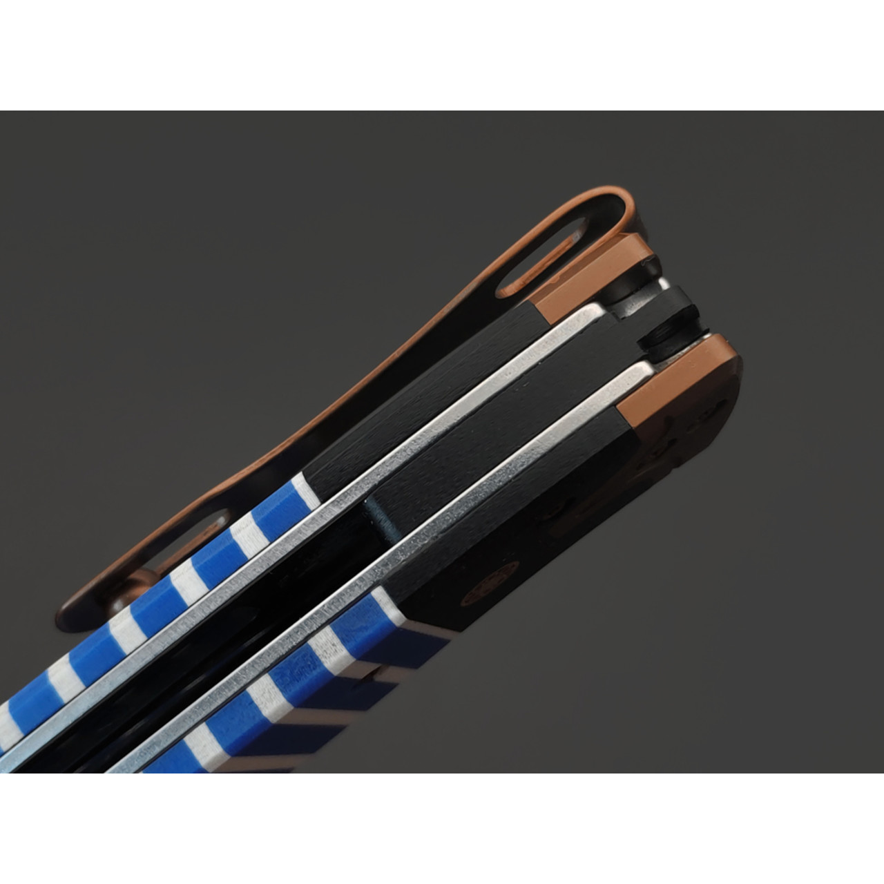 Steelclaw складной нож Хорс-03 сталь VG-10 satin, рукоять G10 white & blue
