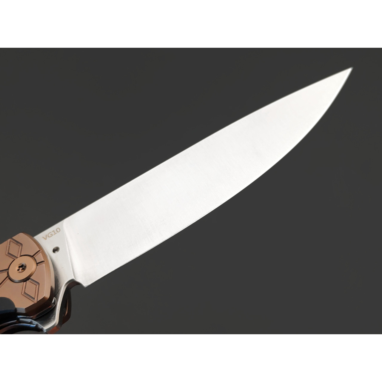 Steelclaw складной нож Хорс-03 сталь VG-10 satin, рукоять G10 white & blue