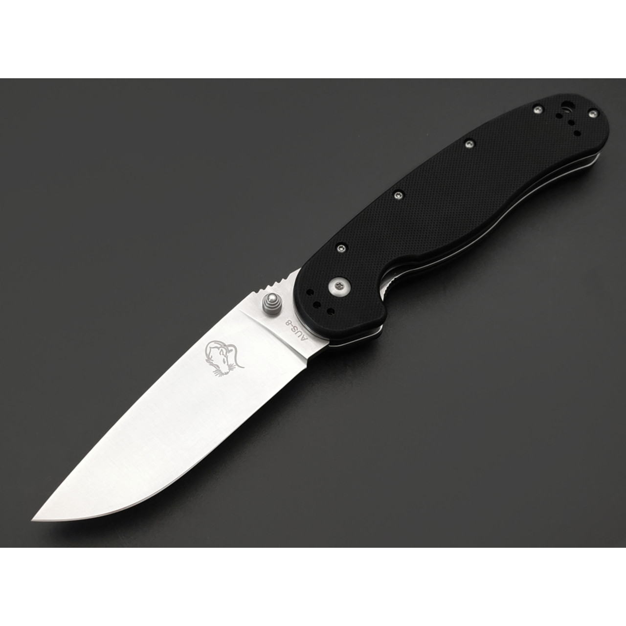 Steelclaw складной нож Крыса сталь Aus-8 satin, рукоять G10 black