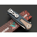 Steelclaw складной нож Идол-02 сталь D2 satin, рукоять Carbon fiber blue Steelclaw складной нож Идол-02 сталь D2 satin, рукоять Carbon fiber blue