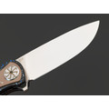 Steelclaw складной нож Идол-02 сталь D2 satin, рукоять Carbon fiber blue Steelclaw складной нож Идол-02 сталь D2 satin, рукоять Carbon fiber blue