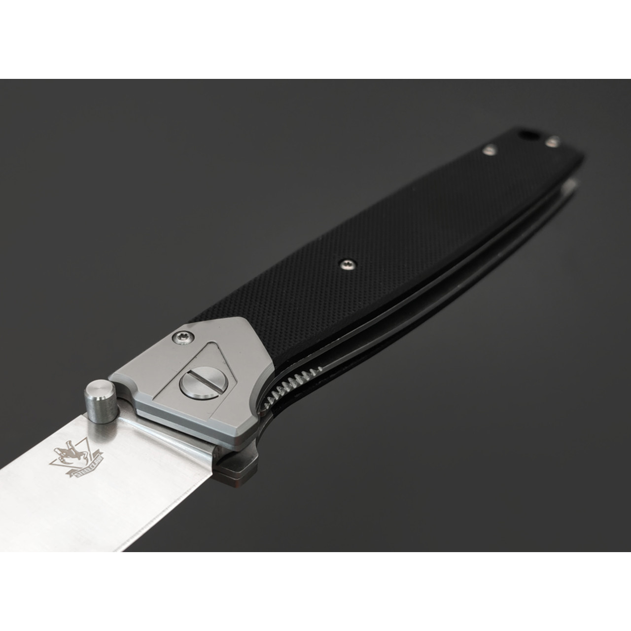 Steelclaw складной нож Вал-01 сталь D2 сатин, рукоять G10 чёрный, Алюминий