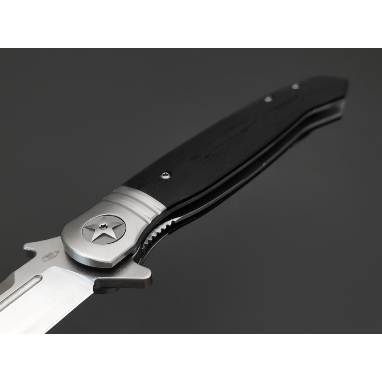 Reptilian складной нож НКВД-01-2 сталь D2 satin, рукоять G10 black