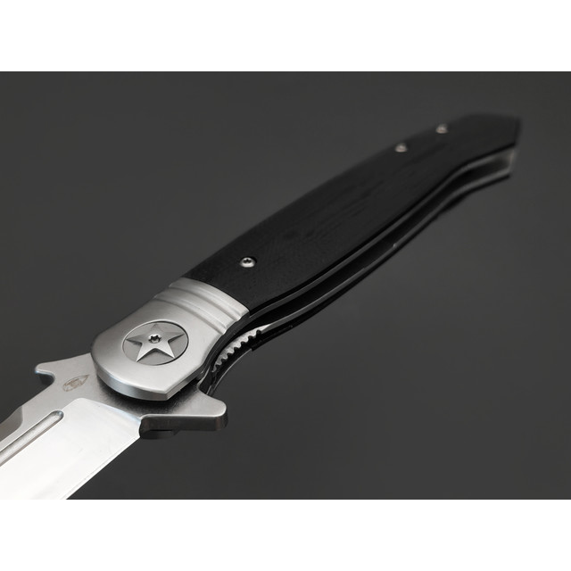 Reptilian складной нож НКВД-01-2 сталь D2 satin, рукоять G10 black