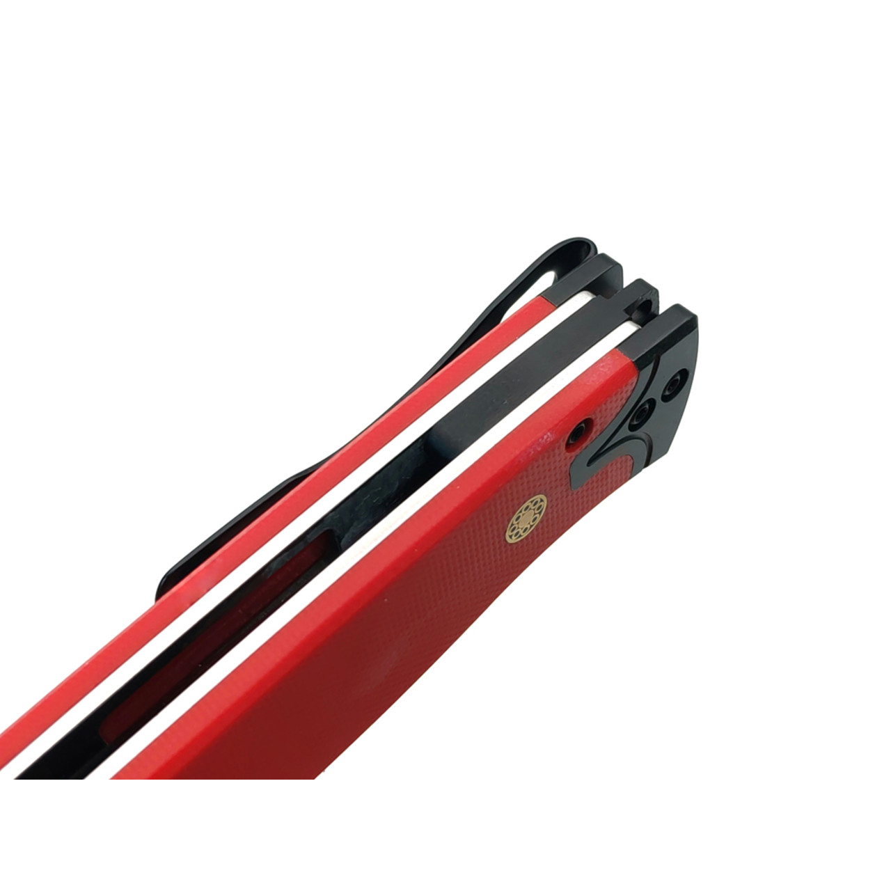 Steelclaw складной нож Хорс-02B сталь VG-10 black, рукоять G10 red