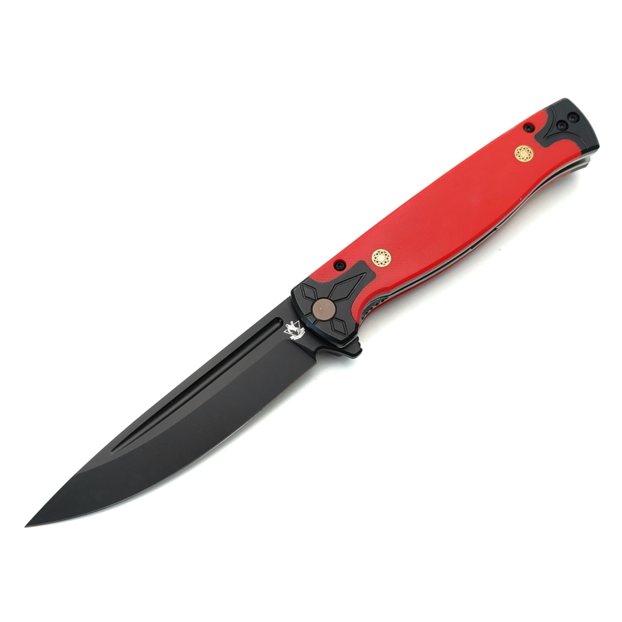 Steelclaw складной нож Хорс-02B сталь VG-10 black, рукоять G10 red