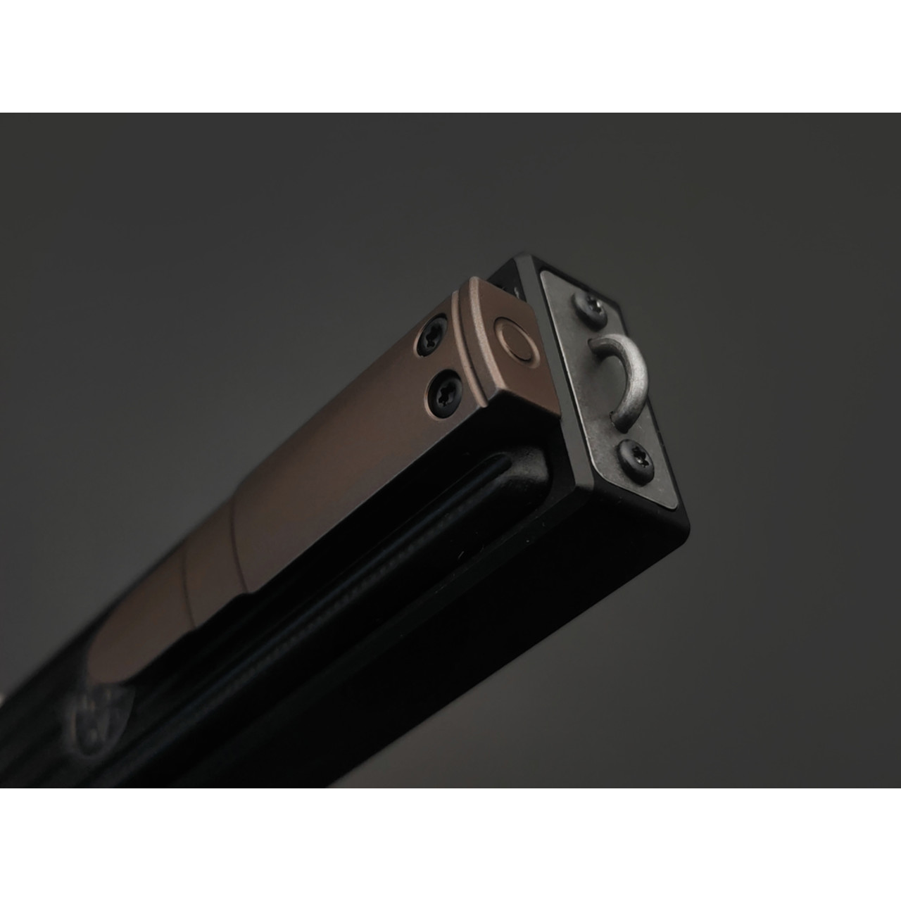 Steelclaw фронтальный нож ТТ-3 сталь D2 satin, рукоять Aluminum, G10