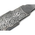 Old Pirate Bones клинок Кинжал 278х36х6.3 мм, мозаичная дамасская сталь, клеймо белый металл Old Pirate Bones клинок Кинжал 278х36х6.3 мм, мозаичная дамасская сталь, клеймо белый металл