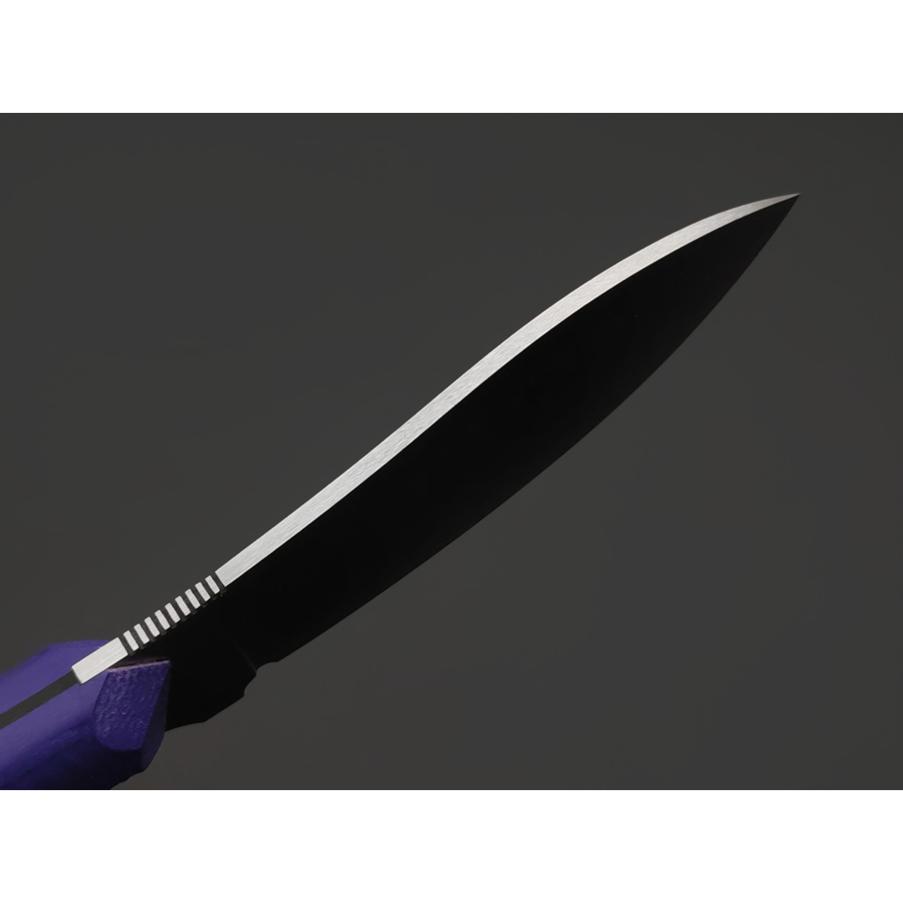 7 ножей нож Нессмук гибрид сталь VG-10 satin, спуски конвекс, рукоять G10 purple & black