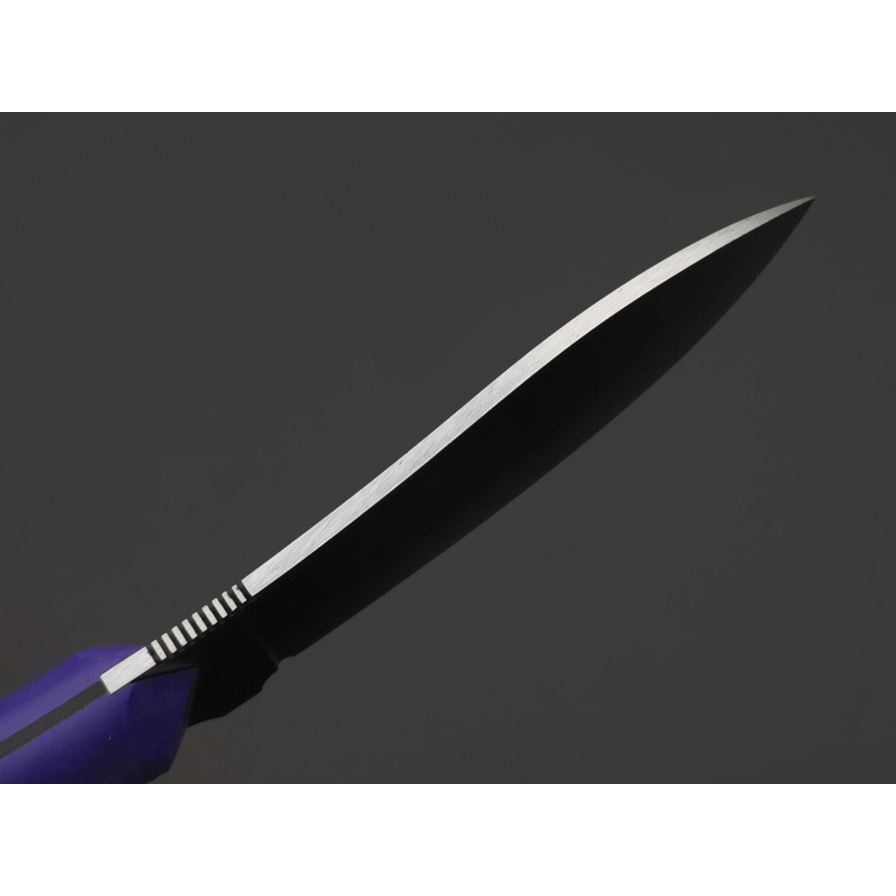 7 ножей нож Нессмук гибрид сталь Aus-10Co satin, спуски конвекс, рукоять G10 purple & black