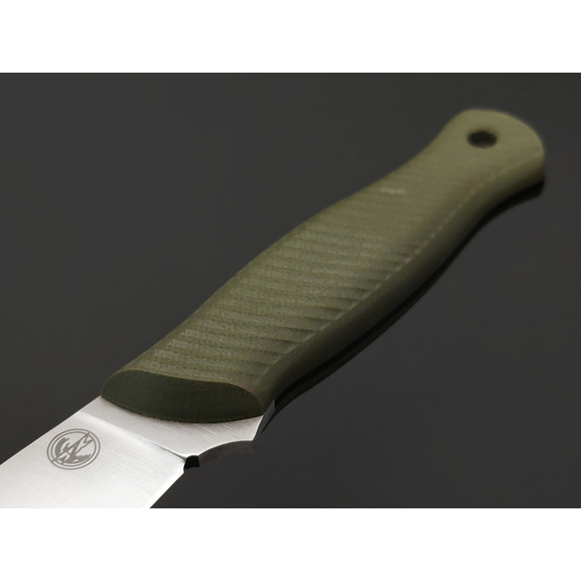 7 ножей нож Колибри гибрид сталь PGK satin, спуски конвекс, рукоять G10 olive & black