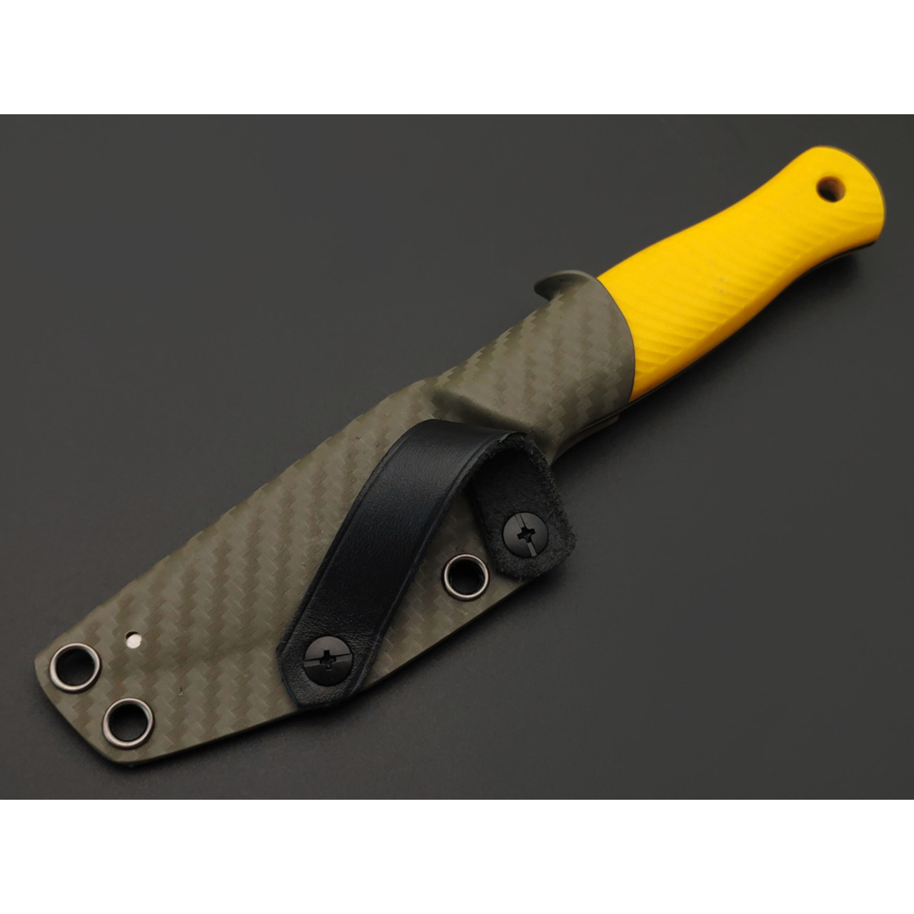 7 ножей нож Колибри гибрид сталь VG-10 satin, спуски конвекс, рукоять G10 yellow & black