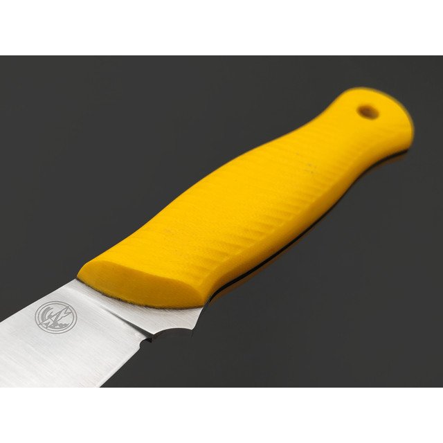 7 ножей нож Колибри гибрид сталь VG-10 satin, спуски конвекс, рукоять G10 yellow & black