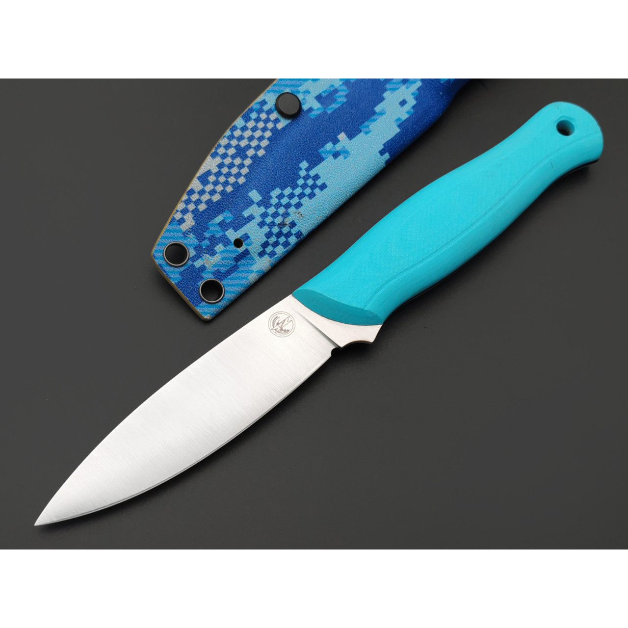 7 ножей нож Колибри XL гибрид сталь VG-10 satin, спуски конвекс, рукоять G10 tiffany & black