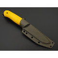 7 ножей нож Йети гибрид сталь Aus-10Co satin, спуски конвекс, рукоять G10 yellow & black