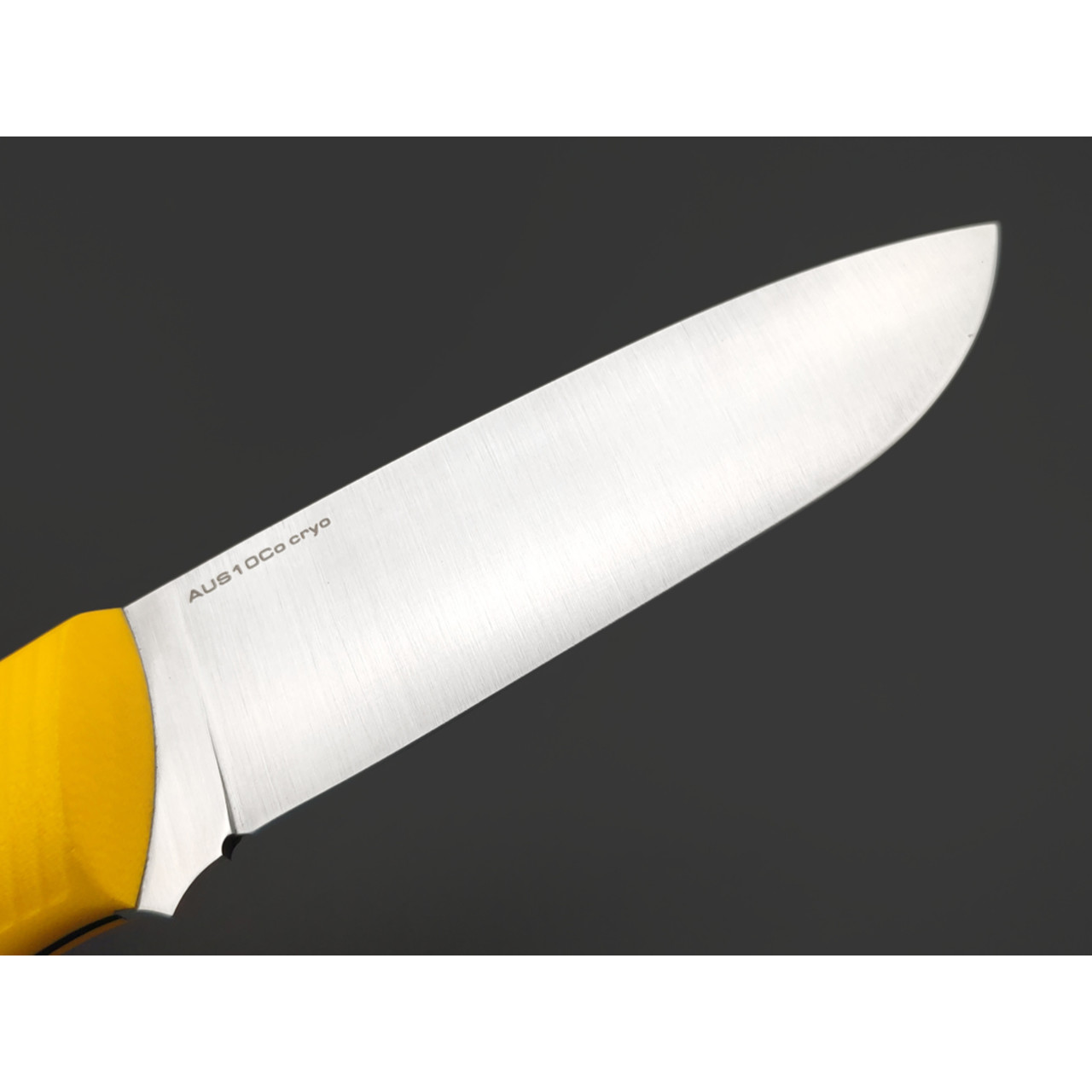 7 ножей нож Йети гибрид сталь Aus-10Co satin, спуски конвекс, рукоять G10 yellow & black