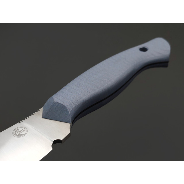 7 ножей нож Нессмук гибрид сталь VG-10 satin, спуски конвекс, рукоять G10 grey & black