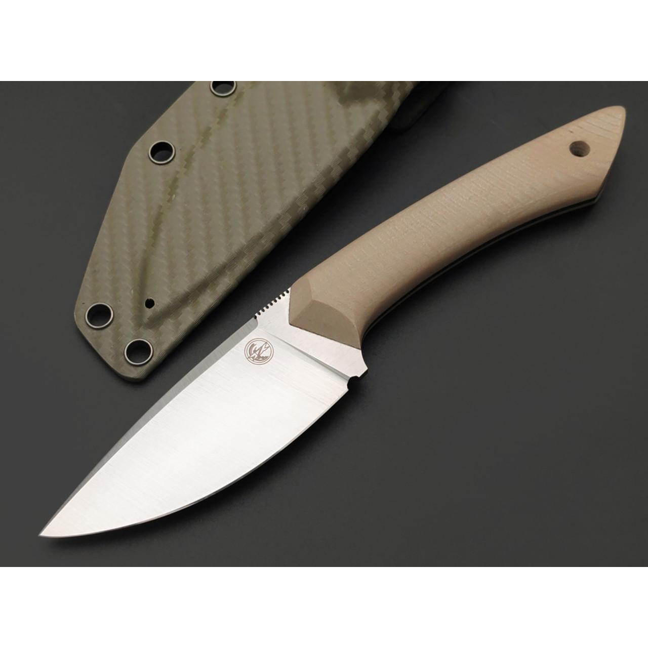 7 ножей нож Джек малый гибрид сталь BG-42 satin, рукоять G10 tan & black
