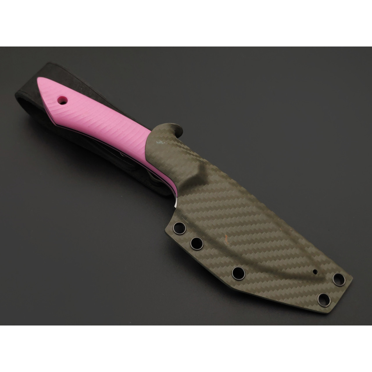 7 ножей нож Джек малый гибрид сталь PGK satin, рукоять G10 pink & black