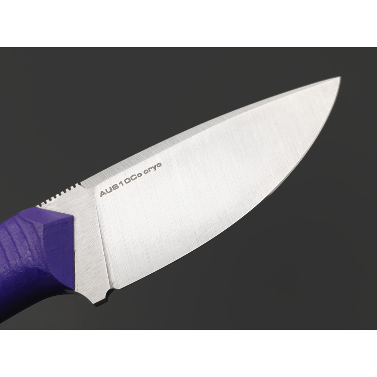 7 ножей нож Джек малый гибрид сталь Aus-10Co satin, рукоять G10 purple & black