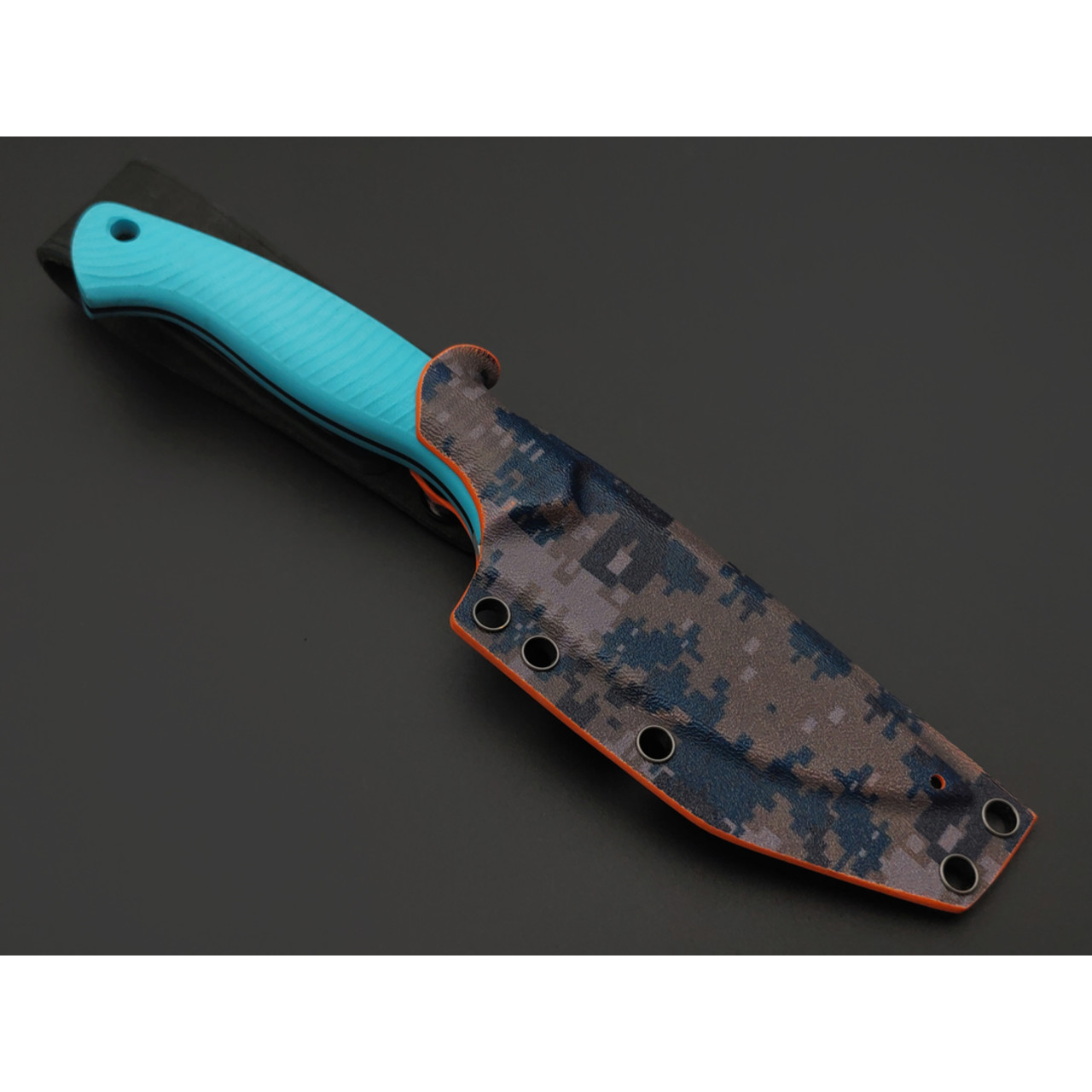 7 ножей нож Пиранья гибрид сталь PGK satin, рукоять G10 tiffany & black