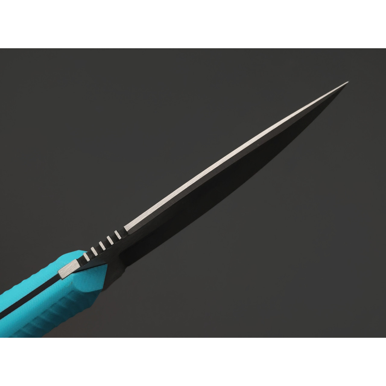 7 ножей нож Пиранья гибрид сталь PGK satin, рукоять G10 tiffany & black