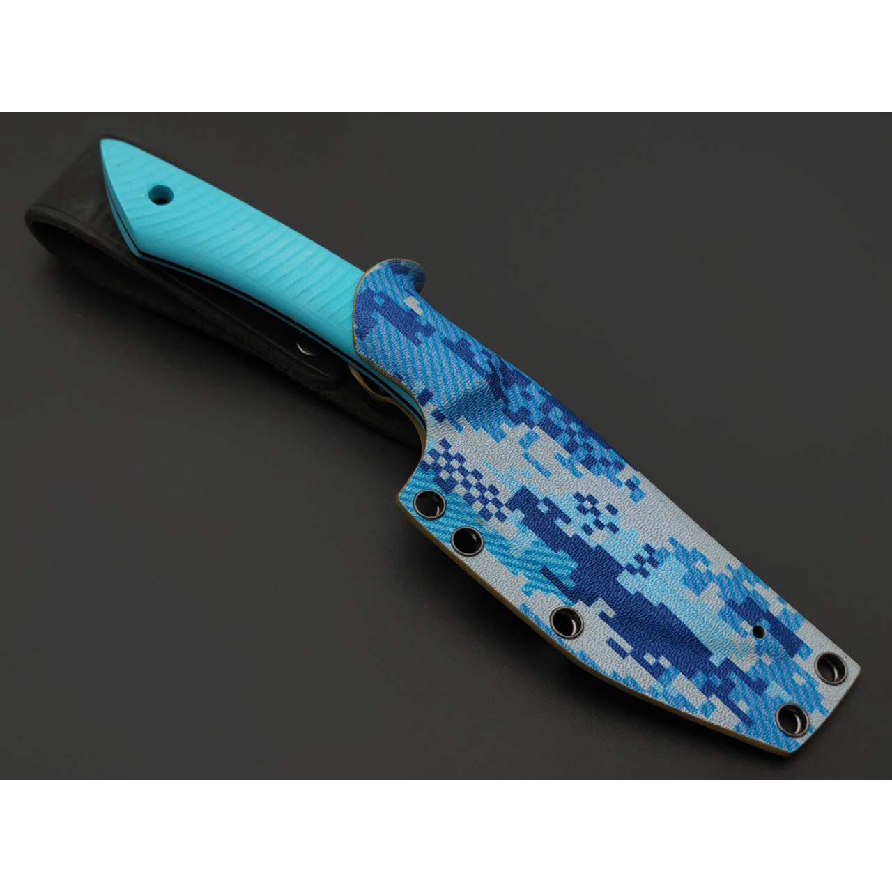 7 ножей нож Джек малый гибрид сталь Aus-10Co satin, рукоять G10 tiffany & black