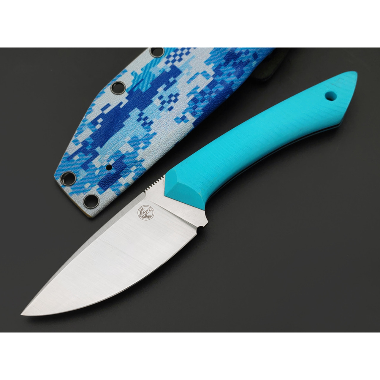 7 ножей нож Джек малый гибрид сталь Aus-10Co satin, рукоять G10 tiffany & black