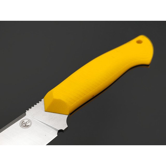 7 ножей нож Айсберг гибрид сталь VG-10 satin, рукоять G10 yellow & black