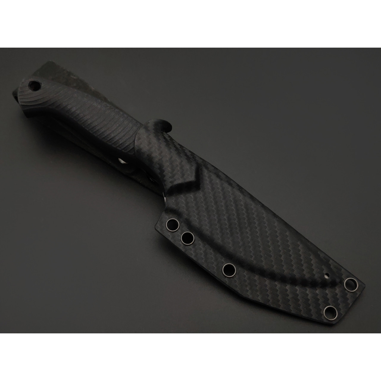 7 ножей нож Пиранья гибрид сталь Aus-10 satin, рукоять G10 black