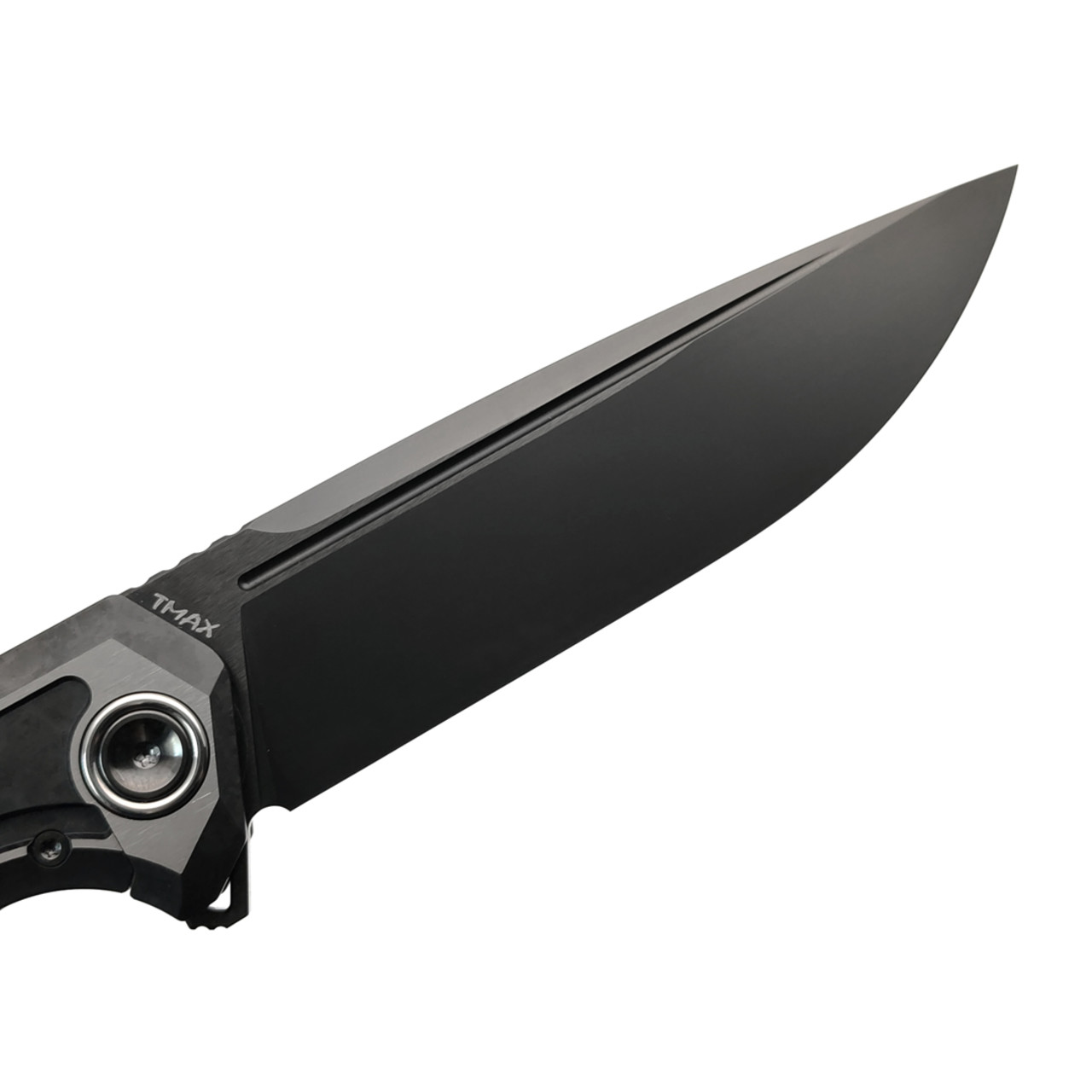 TuoTown складной нож Espada TEP-MKC-B сталь TMAX DLC, рукоять Crystal titanium black, carbon fiber chaotic gold