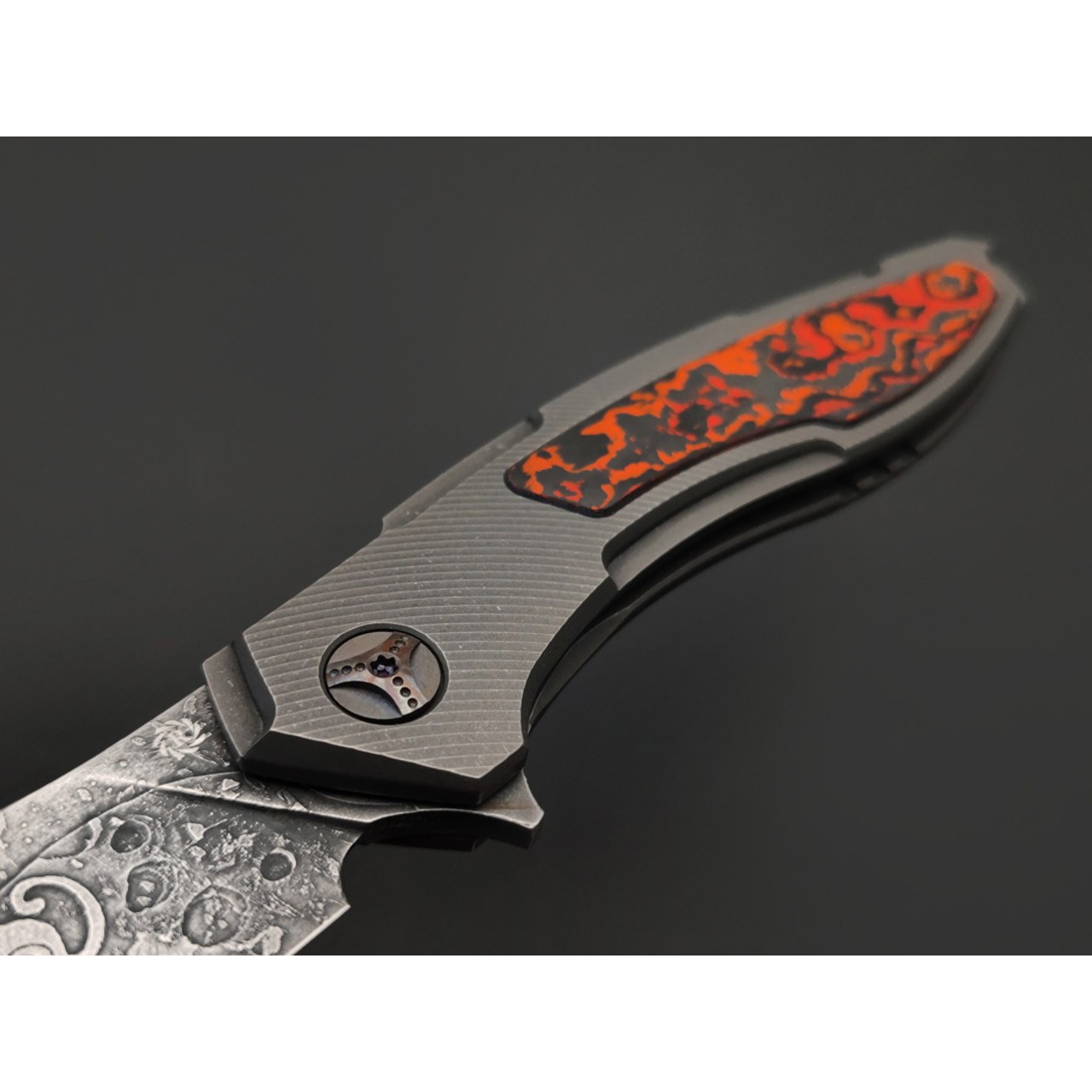 Neyris Knives складной нож Фурия Cats сталь CPM S90V, рукоять Titanium, timaskus, carbon fiber mars walley