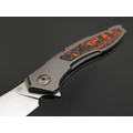 Neyris Knives складной нож Фурия сталь CPM S90V стоунвош, рукоять Titanium, carbon fiber mars walley