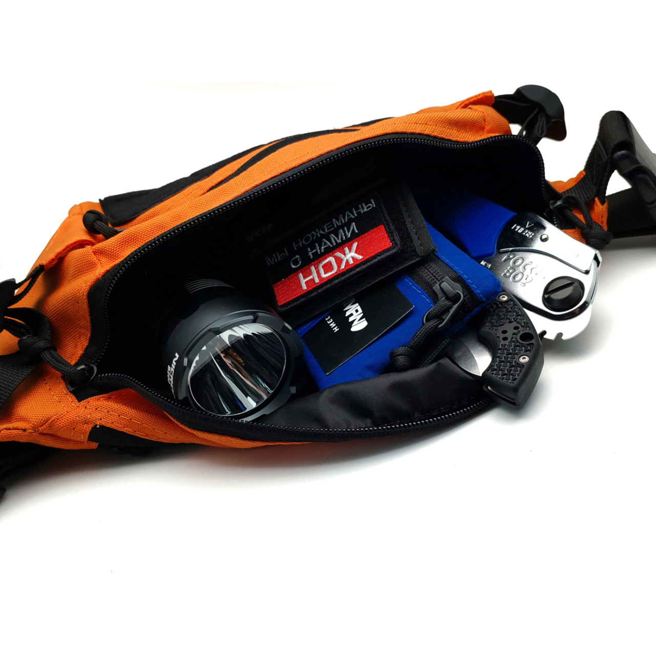 Дяг поясная сумка Hipbag L nylon orange, Molle 4