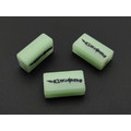 DwarfCustom бусина Brick НожиMAN с люминофором transparent green DwarfCustom бусина Brick НожиMAN с люминофором transparent green
