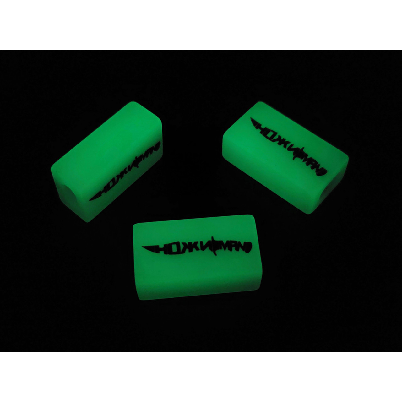 DwarfCustom бусина Brick НожиMAN с люминофором transparent green