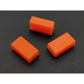 DwarfCustom бусина Brick с люминофором Neon Orange DwarfCustom бусина Brick с люминофором Neon Orange