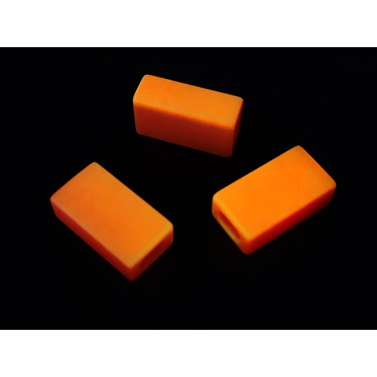 DwarfCustom бусина Brick с люминофором Neon Orange