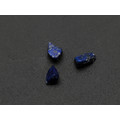 DwarfCustom бусина Винтерфелл с лазуритом, золотой поталью и люминофором Blue