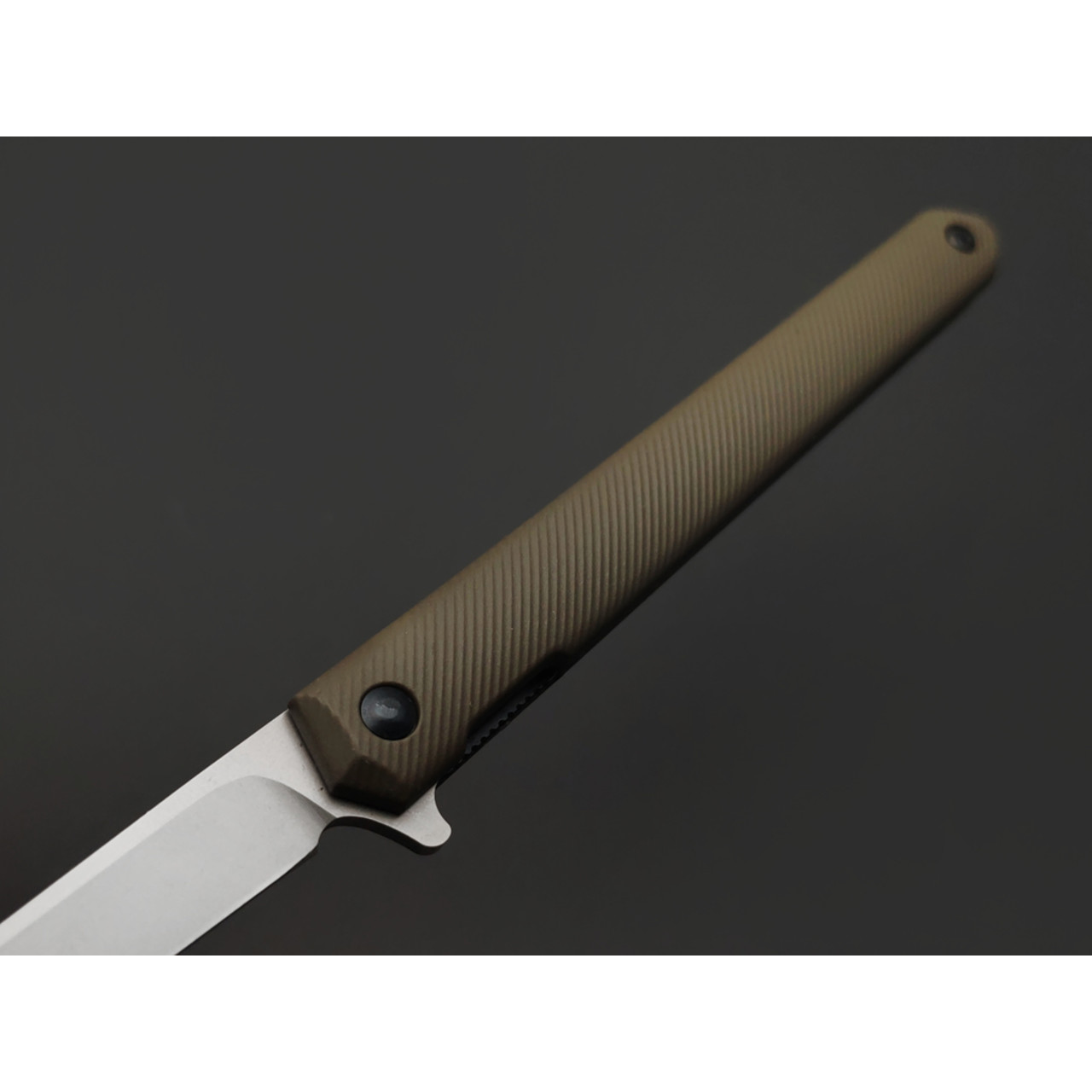 TuoTown нож BDT-GS tanto сталь Aus-8 bead-blast, рукоять Nylon OD green