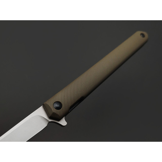 TuoTown нож BDT-GS tanto сталь Aus-8 bead-blast, рукоять Nylon OD green