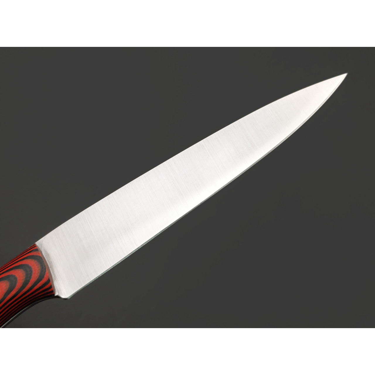 Платонов Д.Г. кухонный нож Paring сталь Aus10Co сатин, рукоять G10 black & red