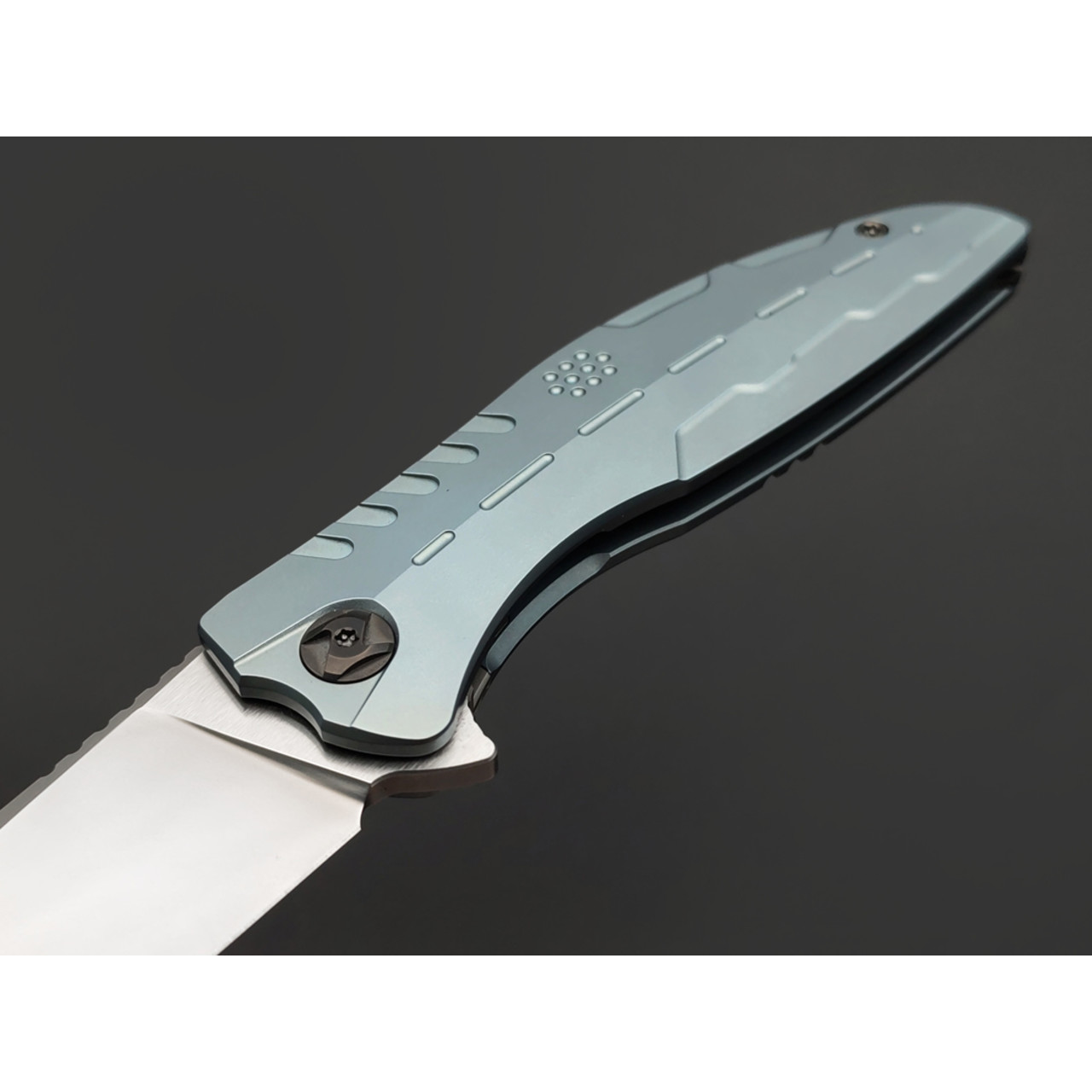 TuoTown & Knife Tech складной нож Neo TNE-MSBL сталь TMAX bead blast, рукоять Titanium TC4 blue