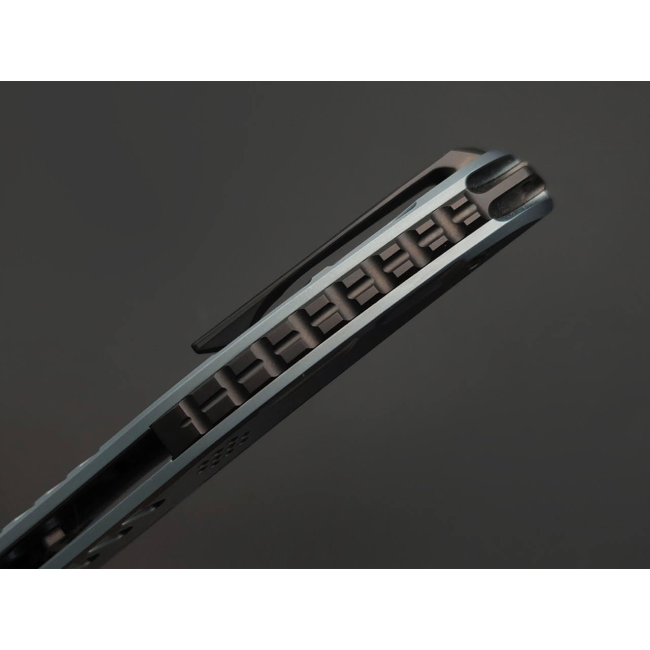 TuoTown & Knife Tech складной нож Neo TNE-MSBL сталь TMAX bead blast, рукоять Titanium TC4 blue