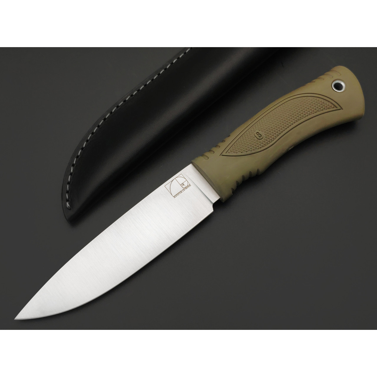 Золотое Сечение нож Победа сталь Aus-10Co satin, рукоять Эластрон olive