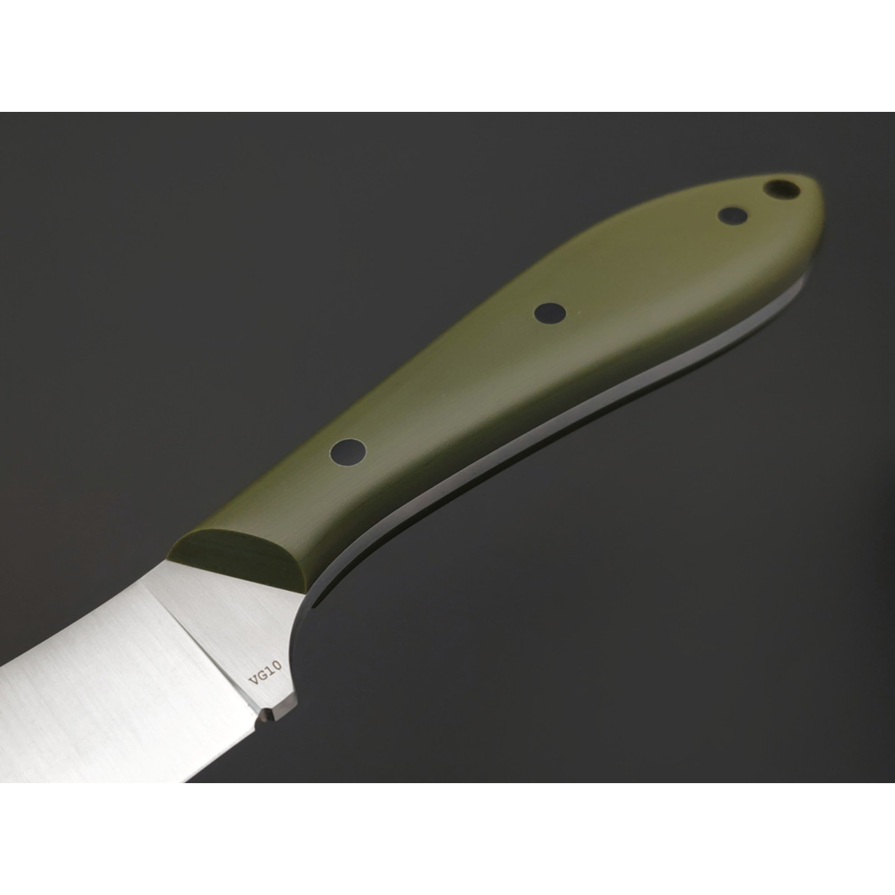 Золотое Сечение нож Канадский Поясной модель 4 сталь VG-10 satin, спуски конвекс, рукоять G10 olive