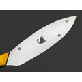 Золотое Сечение нож Загадочная Лагерта - Котики, сталь Aus-10Co satin, рукоять G10 yellow black