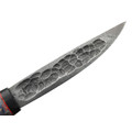 Град Горький нож Север сталь Дамаск, рукоять стаб. Кап клёна, G10 black & red Град Горький нож Север сталь Дамаск, рукоять стаб. Кап клёна, G10 black & red