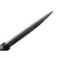 Град Горький нож Север сталь Дамаск, рукоять стаб. Кап клёна, G10 black & red Град Горький нож Север сталь Дамаск, рукоять стаб. Кап клёна, G10 black & red