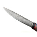 Град Горький нож Север сталь Дамаск, рукоять стаб. Кап клёна, G10 black & red Град Горький нож Север сталь Дамаск, рукоять стаб. Кап клёна, G10 black & red